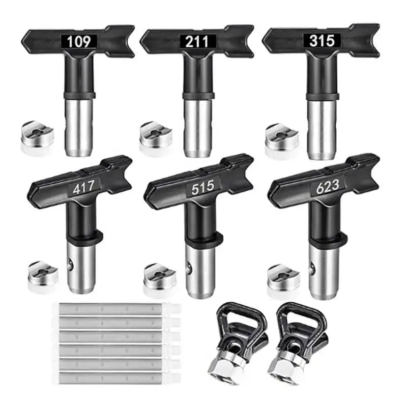 Spray Nozzle Reversible Spray Tips Airless Paint Sprayer Nozzle Tips Airless Paint Spray Machine Parts for Homes Garden