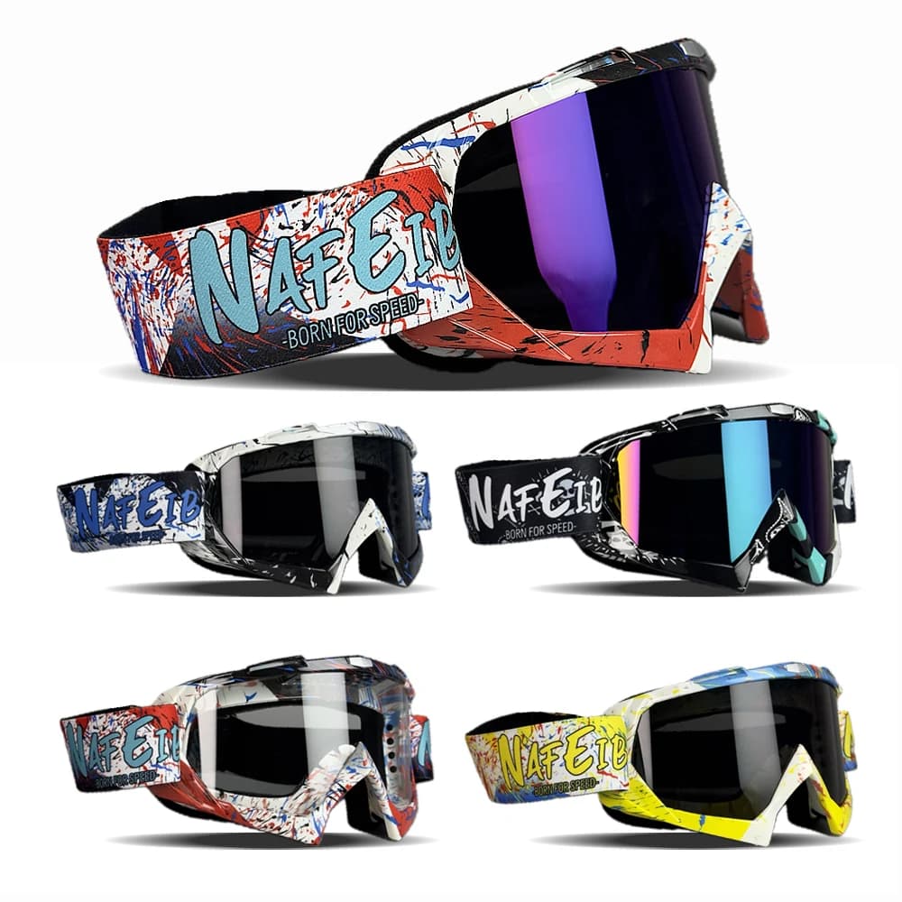 N634 ATV Goggles Dirt Bike Motorcycle Motocross MX Riding Glasses UV400 Dustproof Racing Skiing Goggles for Men Women Youth Kids