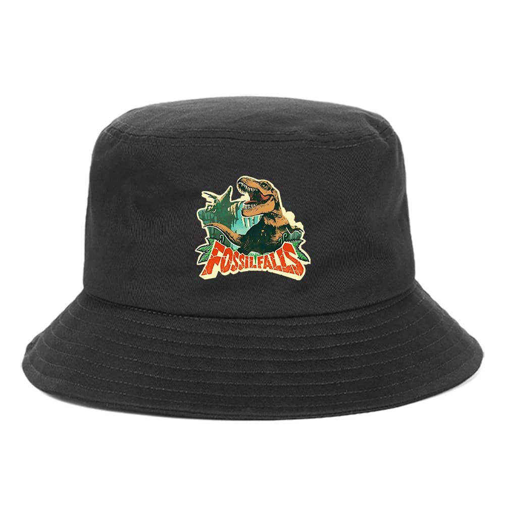 Men's Fisherman Dinosaur Fossil Prints Outdoor Cotton Beach Hats Summer Street Men And Women Hat Casual Sun Cap Fishermans