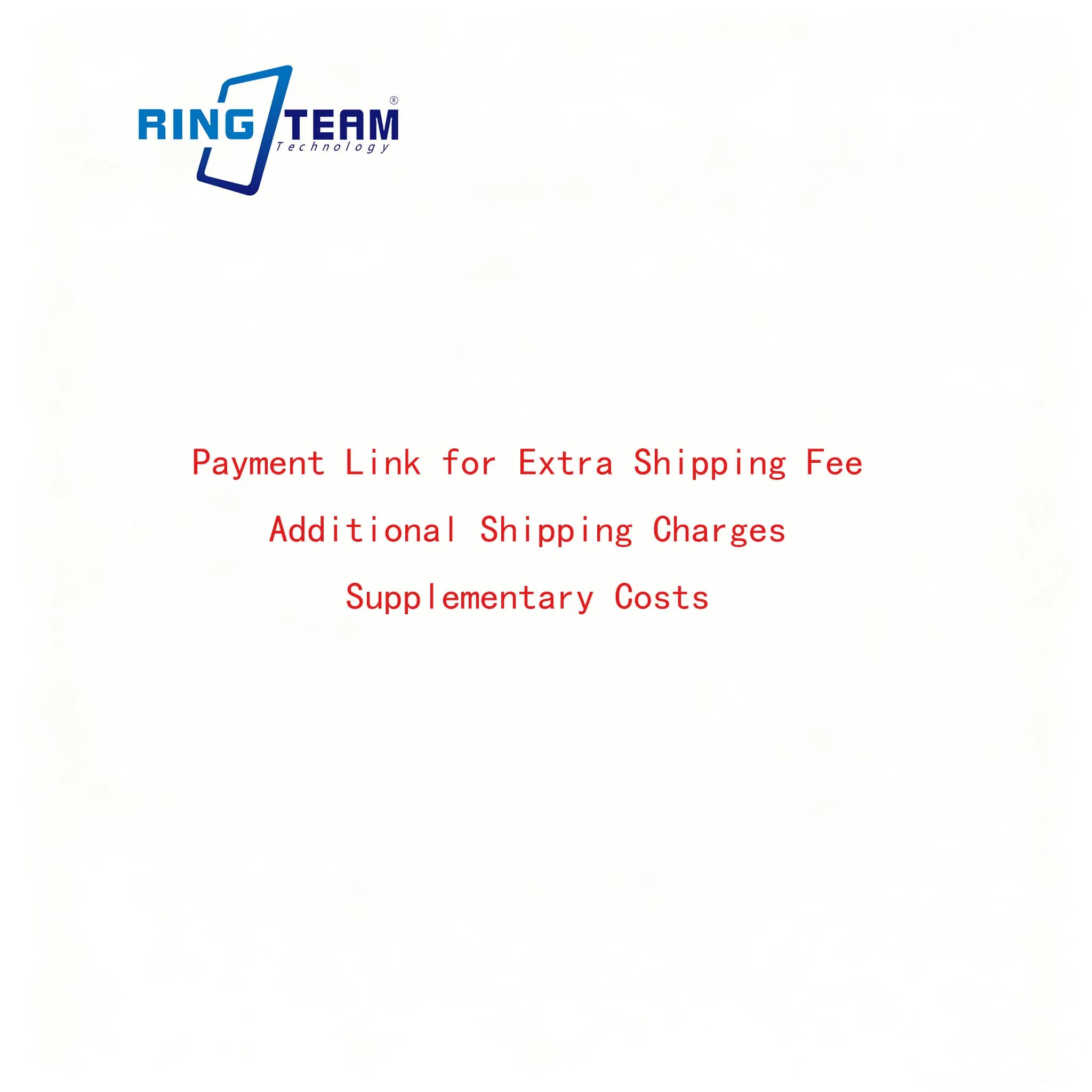 If a higher-rate delivery method is required, please pay the added charge here per our prior talk. Thank you!