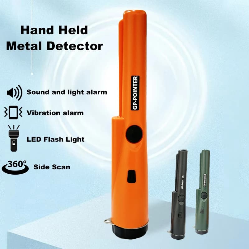 Handheld Metal Detector GP-pointer Pinpointing For Treasure Search Waterproof Positioning Rod Detecting With Bracelet LED Lights