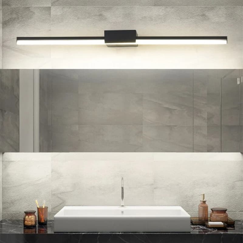 Deyidn Modern Mirror Lamp Washbasin Light Simple Makeup Table Mirror Lamp Indoor Led Black/White Lighting For Restroom Toilet