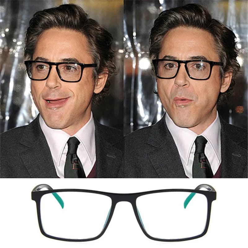 Tony Stark Robert Downey Jr Glasses - Men's & Women's Clear Lens Eyeglasses Frames
