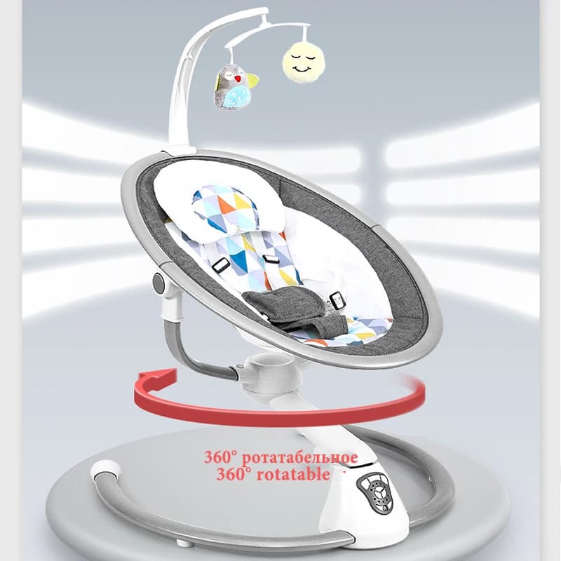 Safety Baby Rocking Chair Baby Electric Cradle Rocking Chair Soothing The Baby's Artifact Sleeps Newborn Sleeping Rocking Chair