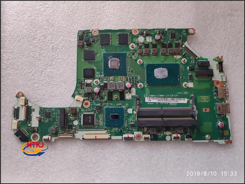 New Replacement Motherboard for Acer Nitro 5 AN515-51 with Intel Core i5-7300HQ Processor and GTX 1050 Graphics Card - LA-E911P Model