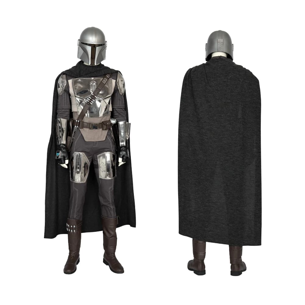 Custom Made Mandalorian Cosplay Costume with Superhero Battle Suit, Helmet & Fancy Outfit for Carnival, Halloween, and Star Wars-themed Events
