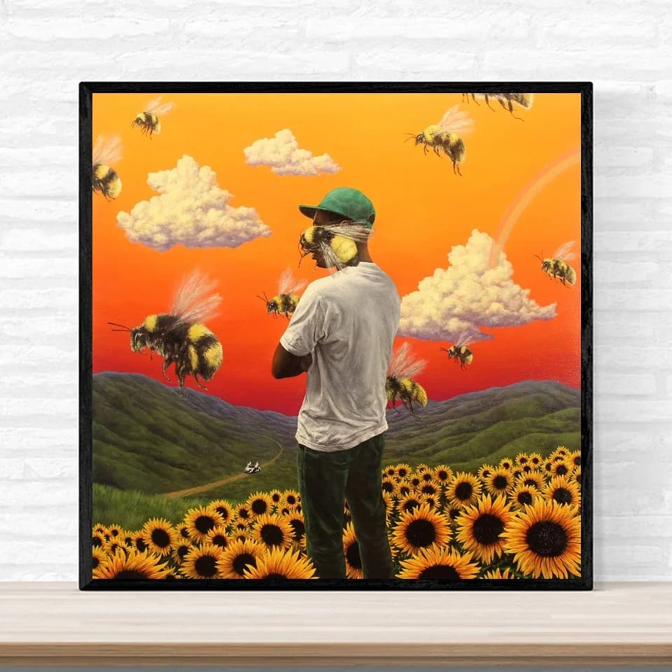 Tyler The Creator Flower Boy Album Cover Canvas Print Wall Art Home Decor (Unframed)
