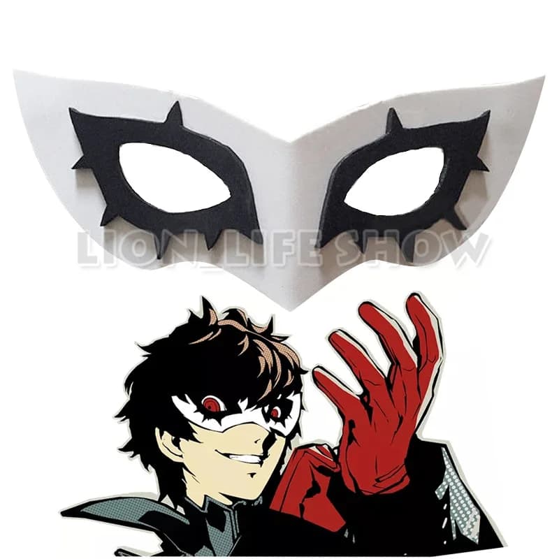 Persona 5 Joker Cosplay Mask - Adjustable Halloween Prop and Accessories Headwear