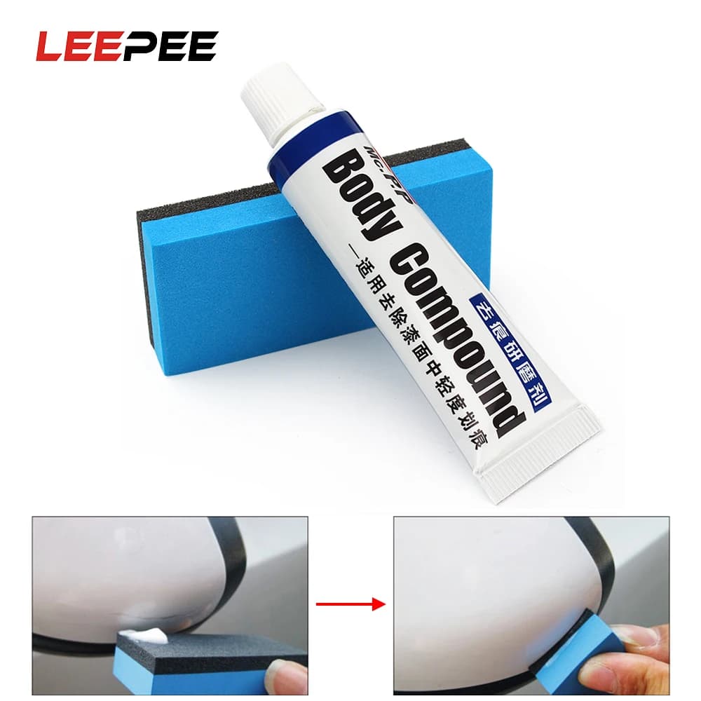 LEEPEE Car Body Compound MC308 Scratch Repair Kit Polishing Grinding Paste Paint Care Set Vehicle Auto Accessories Fix It