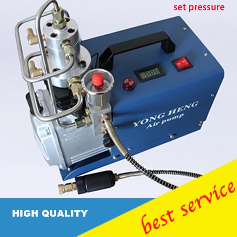 YONGHENG 300BAR 30MPA 4500PSI High Pressure Air Pump Electric Compressor - Ideal for Pneumatic Airgun, Scuba Rifle, PCP Inflator