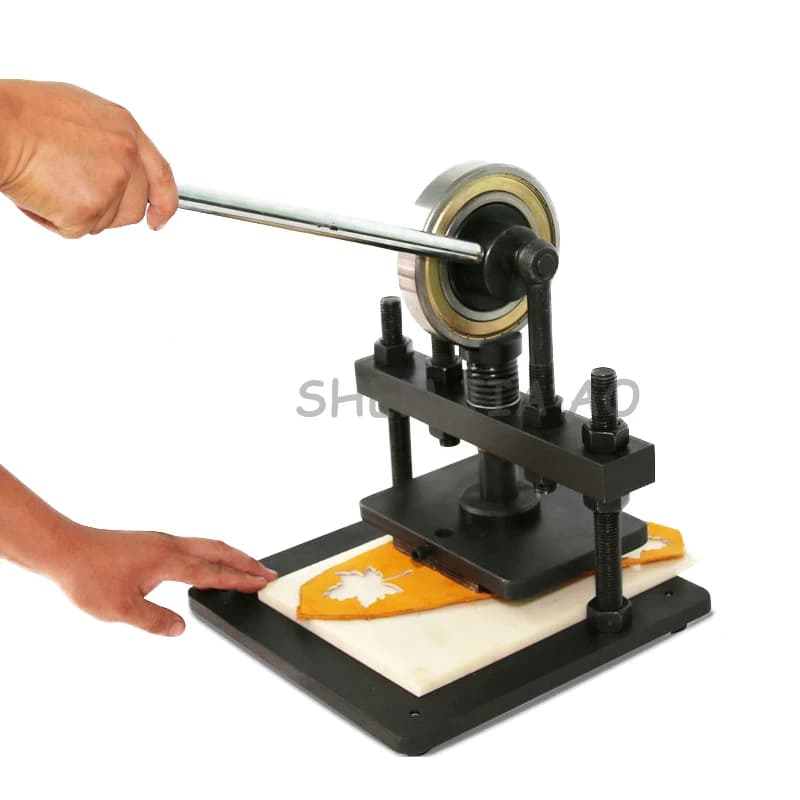 Manual Leather Die Cutting Machine - Knife Press, Pressure Cutter, Leather Undercutting Tool, Mold Press