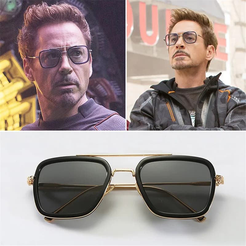 Edith Spider-Man: Far From Home Cosplay Glasses 1:1 Production Edith Iron Man Glasses Summer Fashion Sunglasses
