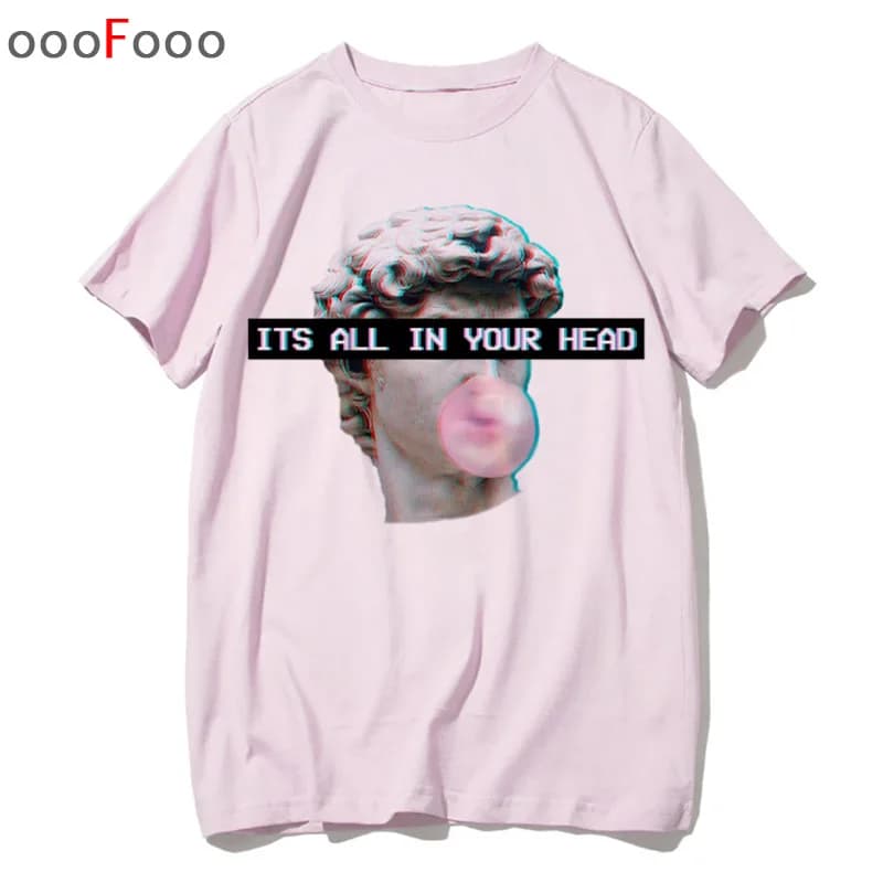 Retro Anime Sad Girl Vaporwave T-shirt for Men and Women, Harajuku Tops with Japanese Aesthetic Fashion