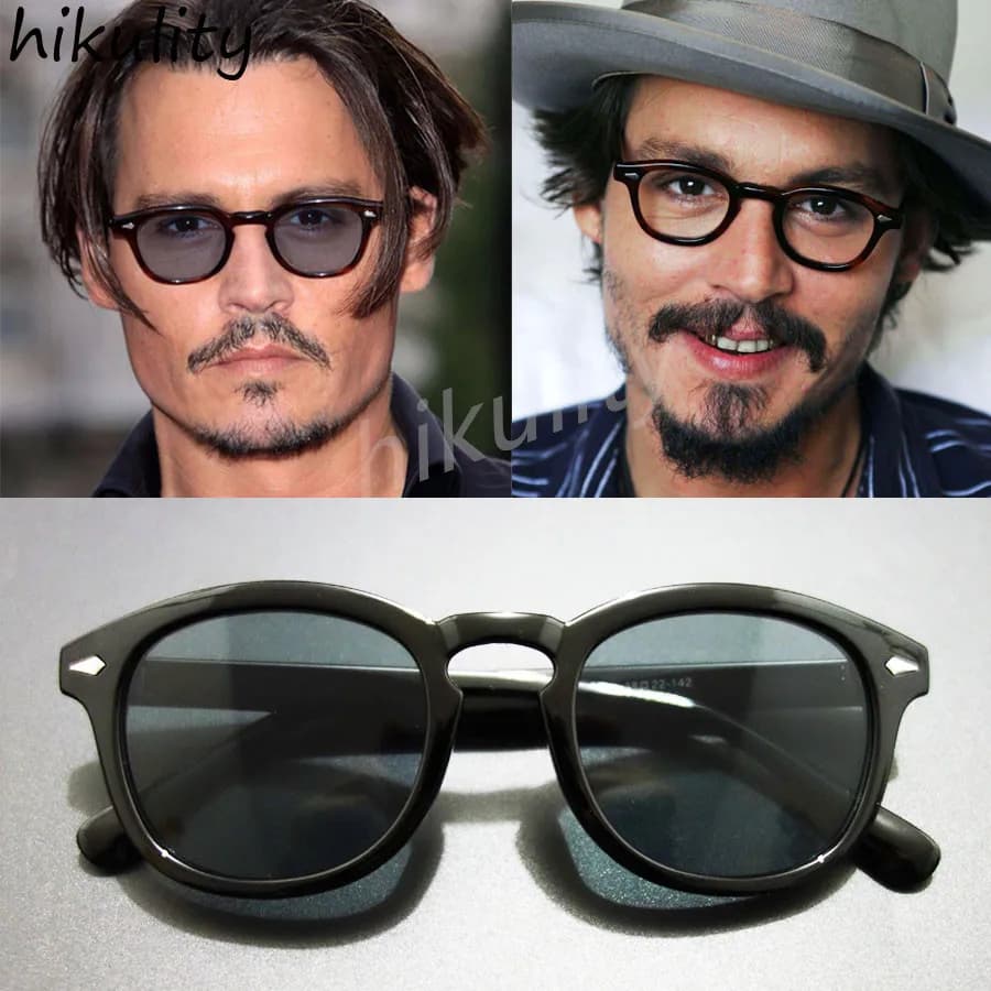 Magic Adventure Johnny Depp Pirates of the Caribbean Retro Red Tinted Sunglasses for Men