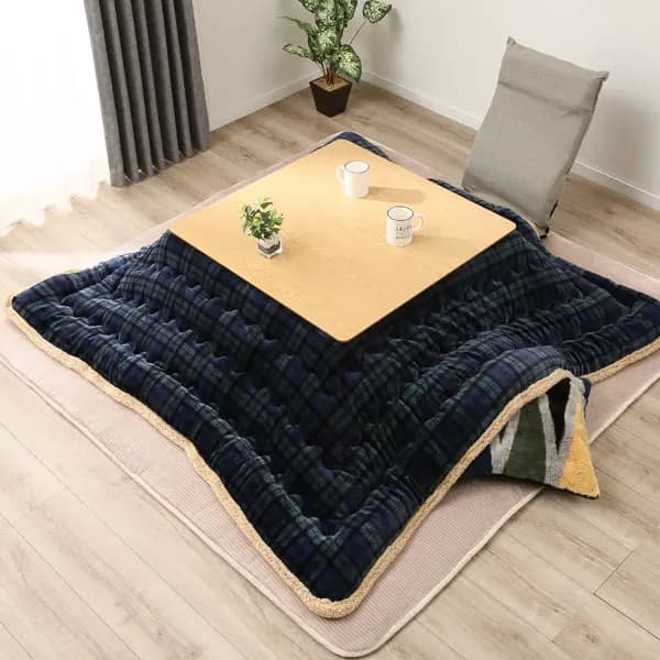Luxury Patchwork Style Cotton Quilt for Kotatsu Table - Soft and Comfortable - Square/Rectangle - 190/240 - Japanese Kotatsu Table Cover