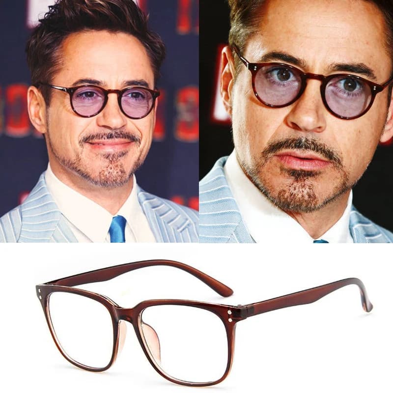 Tony Stark Robert Downey Jr Iron Man Sun Glasses Men Women Retro Red Sunglasses Okulary Zonnebril