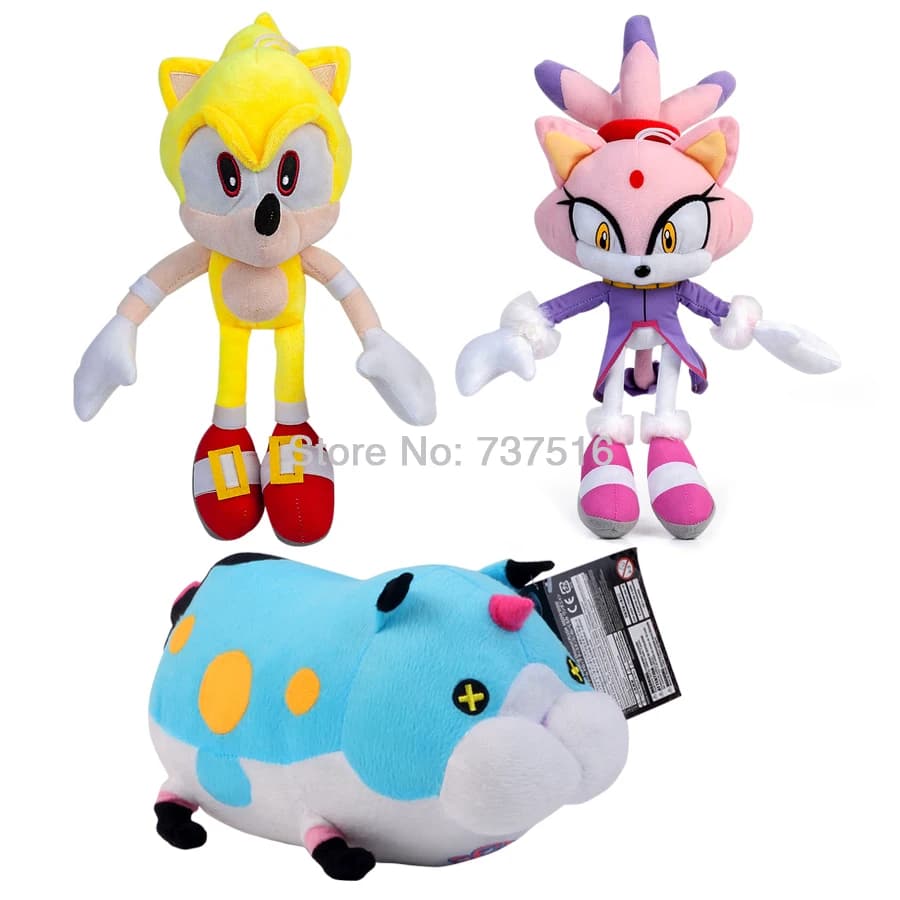 Super Sonic Cute Purple Lilac Cat Princess Blaze The Cat Plush Doll - KINGDOM HEARTS Theme - Blue Wandanyan Stuffed Toy Gift