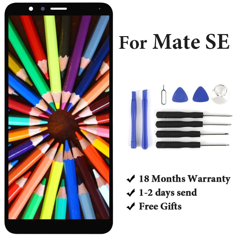 5.93 Inch Mate SE LCD BND-L34 Touch Screen Assembly Display - With or Without Frame Replacement for Mate SE
