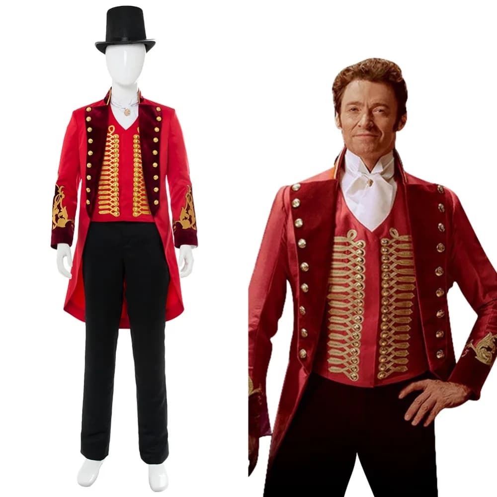 Custom Made Movie The Greatest Showman Costume - P.T. Barnum Uniform Cosplay Costume for Men and Women - Role Play Costume