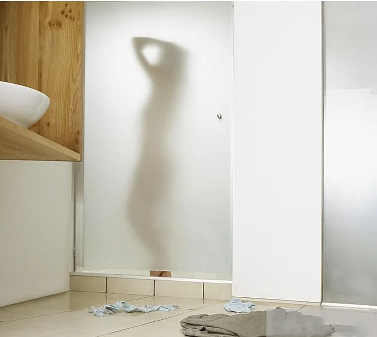 Privacy Frosted Glass Window Film for Office/Home, Static Cling, Easy DIY Installation, Decorative 17.8 Inch