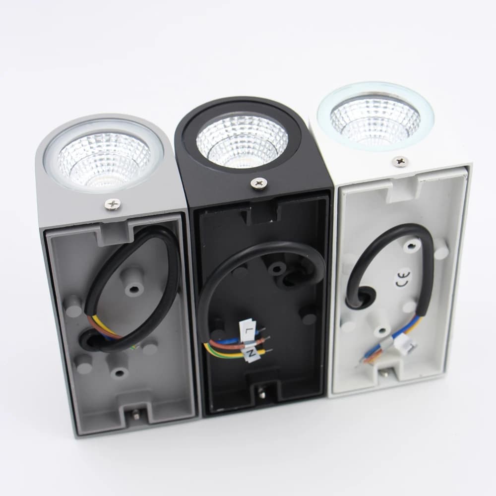 Waterproof Outdoor Wall Lamp, IP65 LED Wall Light, 6W Balcony Lighting, Exterior Sconce for Patio