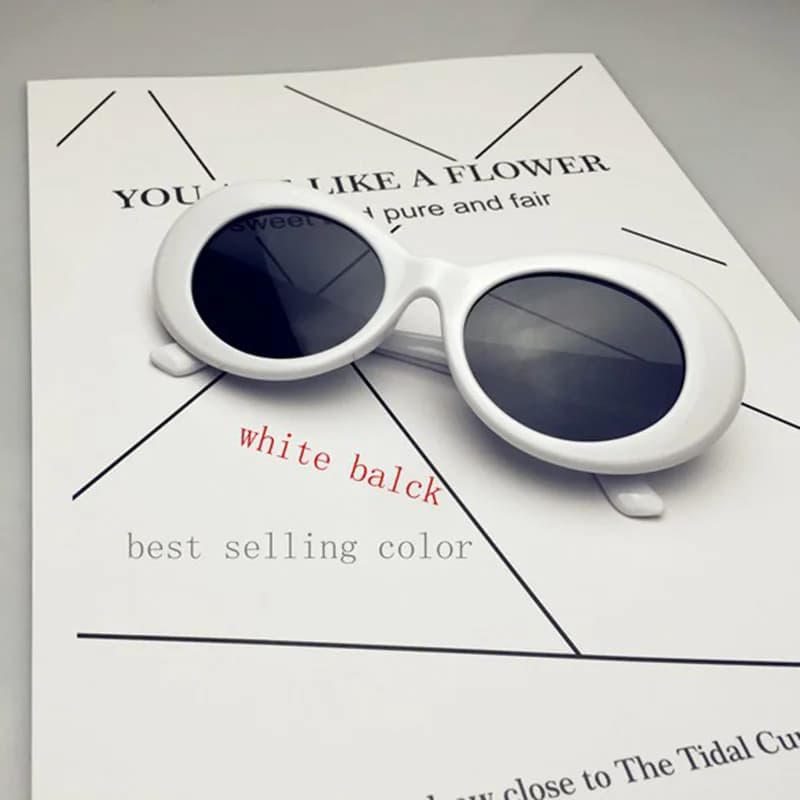 Designer Oval Frame Sunglasses for Men and Women, Vintage Hip Hop Glasses, Party Sun Glasses, Wiz Khalifa Style Gafas