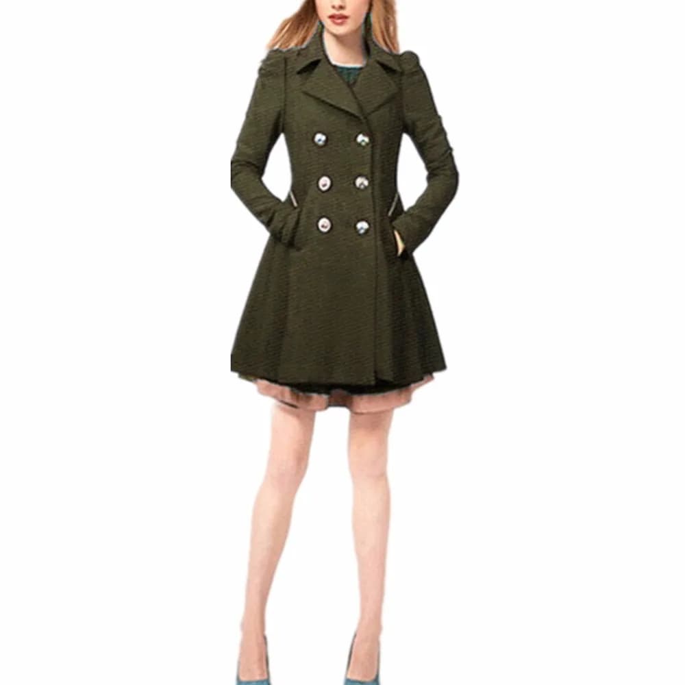 Lisa Colly Women's Long Coats Spring Autumn Casual Ladies Overcoat Jackets - Big Sizes S-4XL