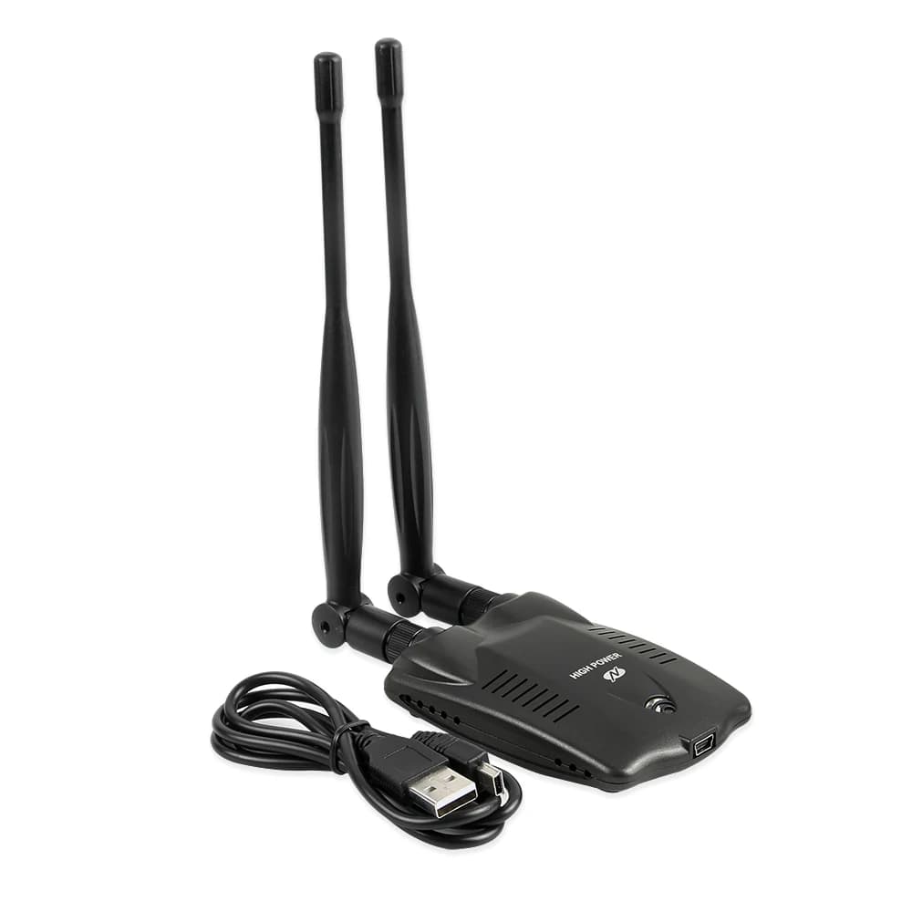 High Power 5dB Wireless USB WiFi Adapter with Dual Antenna, 150Mbps Network Card - WiFi Receiver Adaptador WiFi