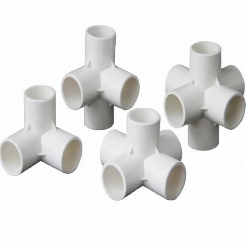 PVC Pipe Fittings for Water, Inner Diameter 20MM 25MM 32MM, 3P 4P 5P 6P, 3 Tri-Clamp, 4 Tri-Clamp, 5 Tri-Clamp, 6 Tri-Clamp