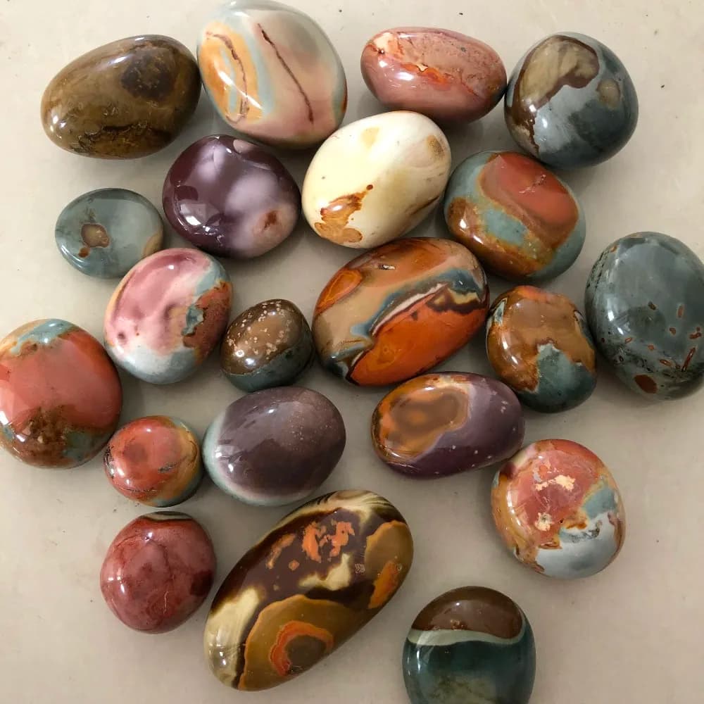 1kg Natural Polychrome Jasper Stone from Madagascar - Ocean Jasper, Agate Poly Chrome Jasper - Healing Stone
