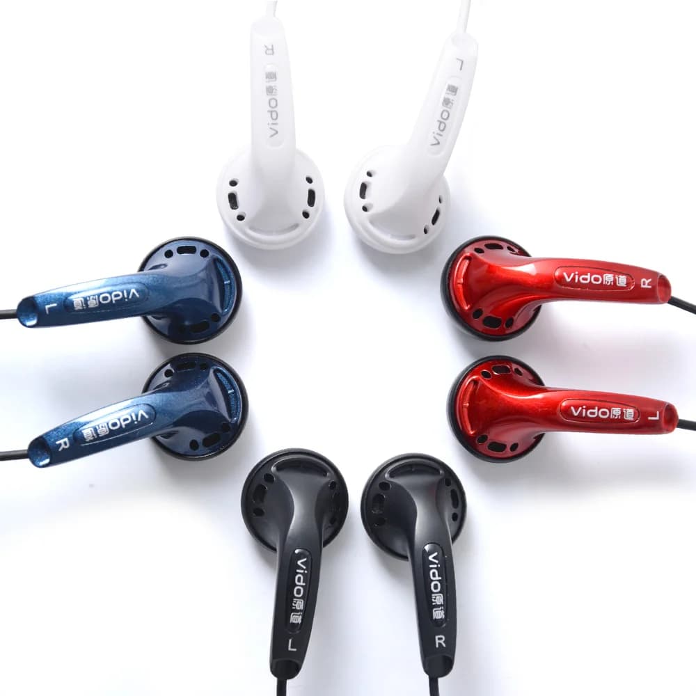 NICEHCK Vido 3.5mm Dynamic Driver Earbuds 32ohms DJ HIFI Headset with Bass for Vido Pad Microphone Compatible with MX500 PK2 EBX EB2 ME80 B40