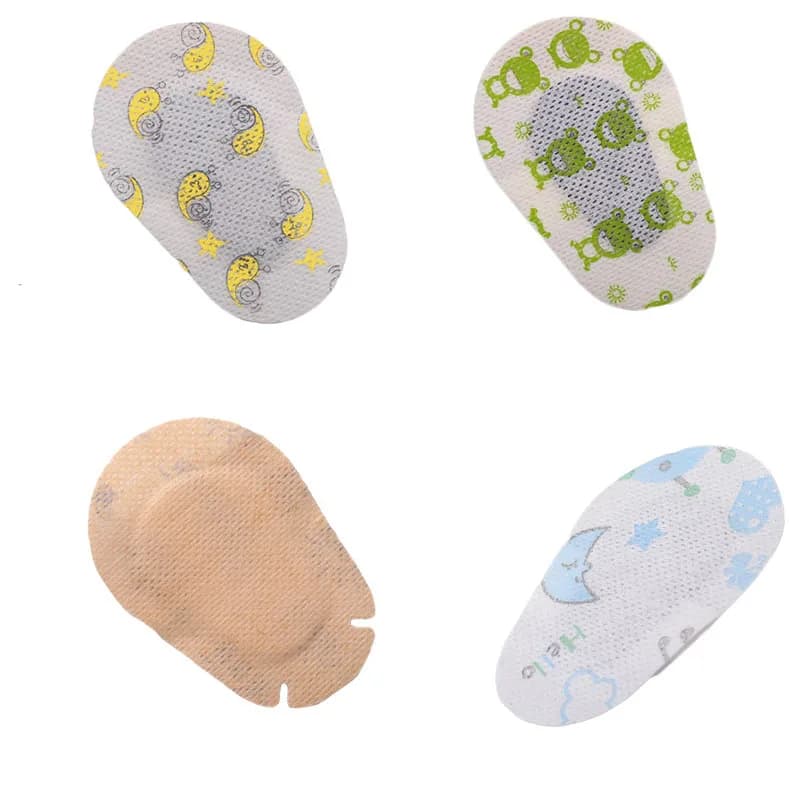 20 Pcs Breathable Eye Patch Band-Aid Medical Sterile Eye Pad Adhesive Bandages First Aid Kit Children Kids Eye's Film Dressing