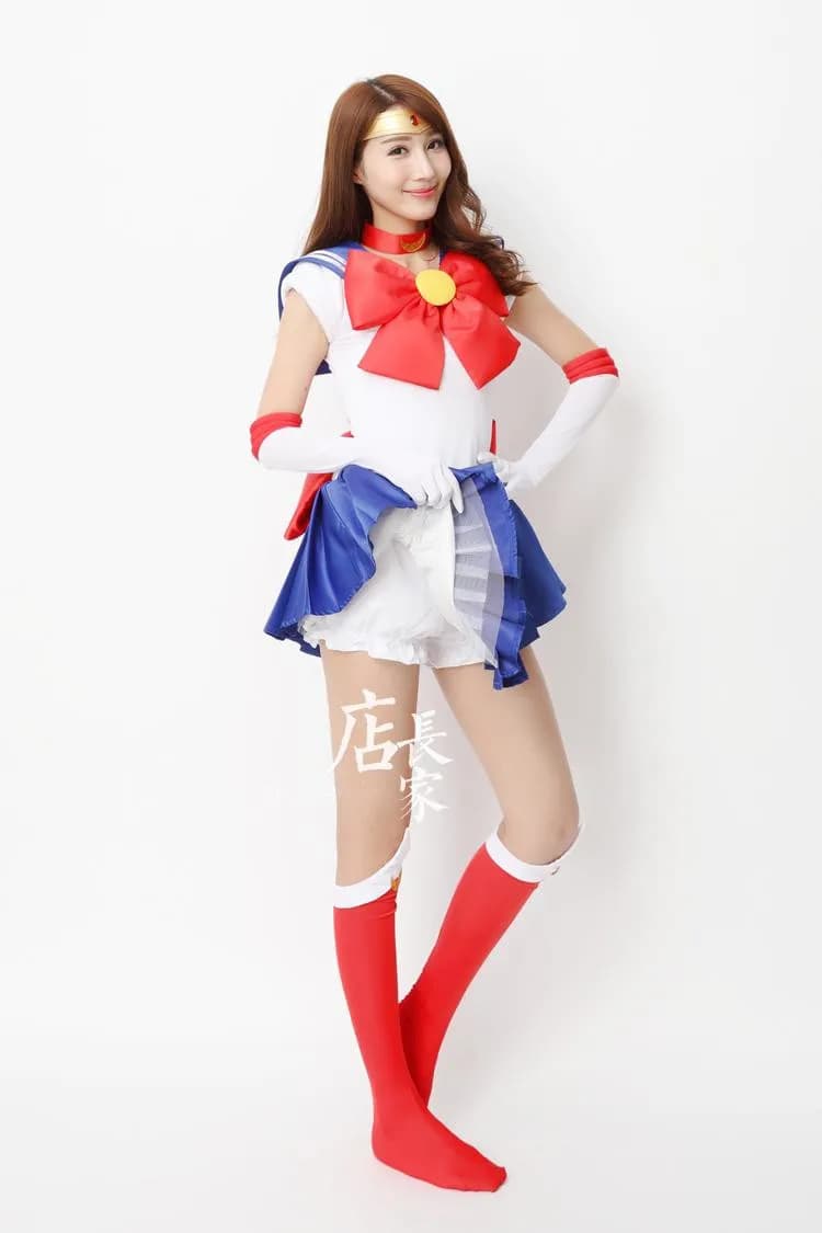 Sailor Moon Anime Cosplay Costume for Women and Kids - Custom Size Halloween/Carnival Outfit