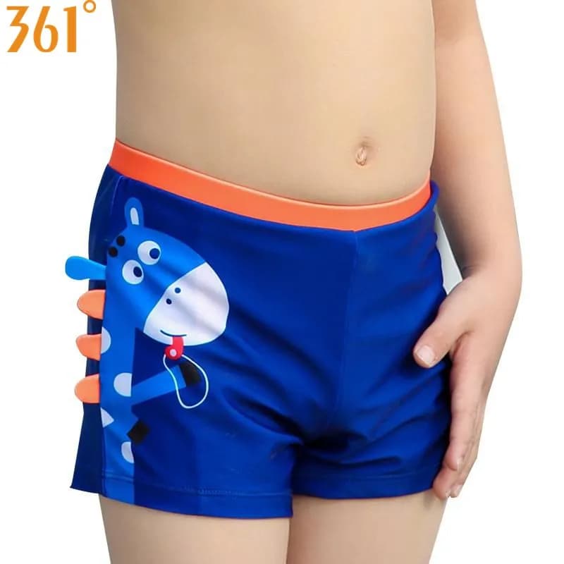 361 Kids Swimwear Boys Swimming Trunks 4-12 Years Baby Boy Swimsuit Cartoon Children Bathing Suit
