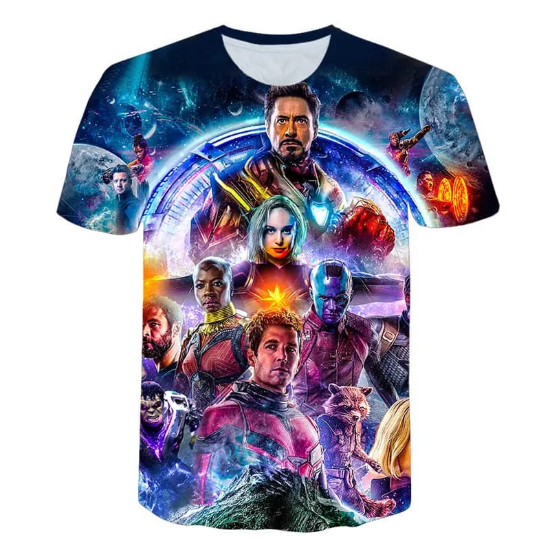 Cool Avengers T-Shirt - Endgame Infinity War Part - 3D Avengers 4 Tee Shirt - Iron Man Tony Stark Tshirt - Fashion Tops