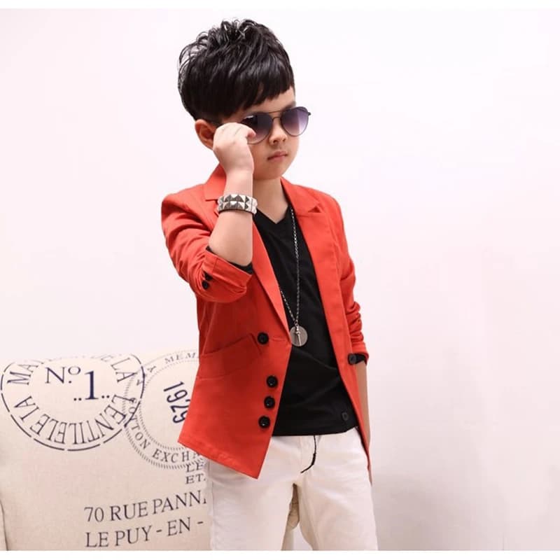 ActhInK Boys Korean Style Blazer | New Kids Casual Suits Jacket for Weddings & Casual Events | Big Teenager & Children Blazers