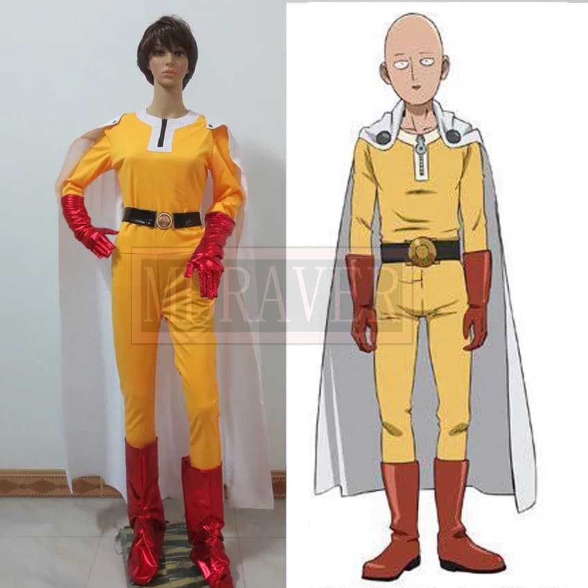 Custom-made ONE PUNCH-MAN Saitama Cosplay Costume - Fighting Uniform inspired by Japan Anime in Any Size