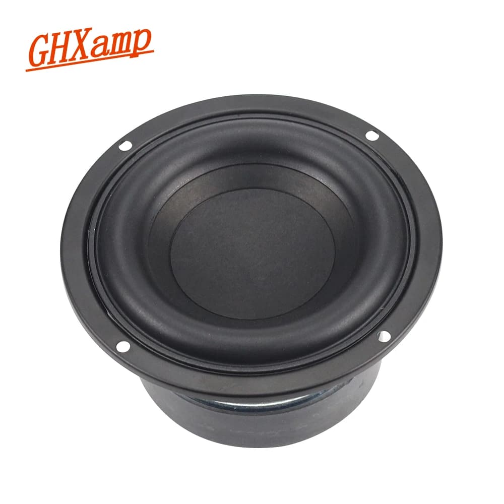 GHXAMP 4-inch 40W Round Subwoofer Speaker Woofer - High Power BASS for Home Theater 2.1 Subwoofer Unit - 2 Crossover Loudspeakers DIY - 1PC