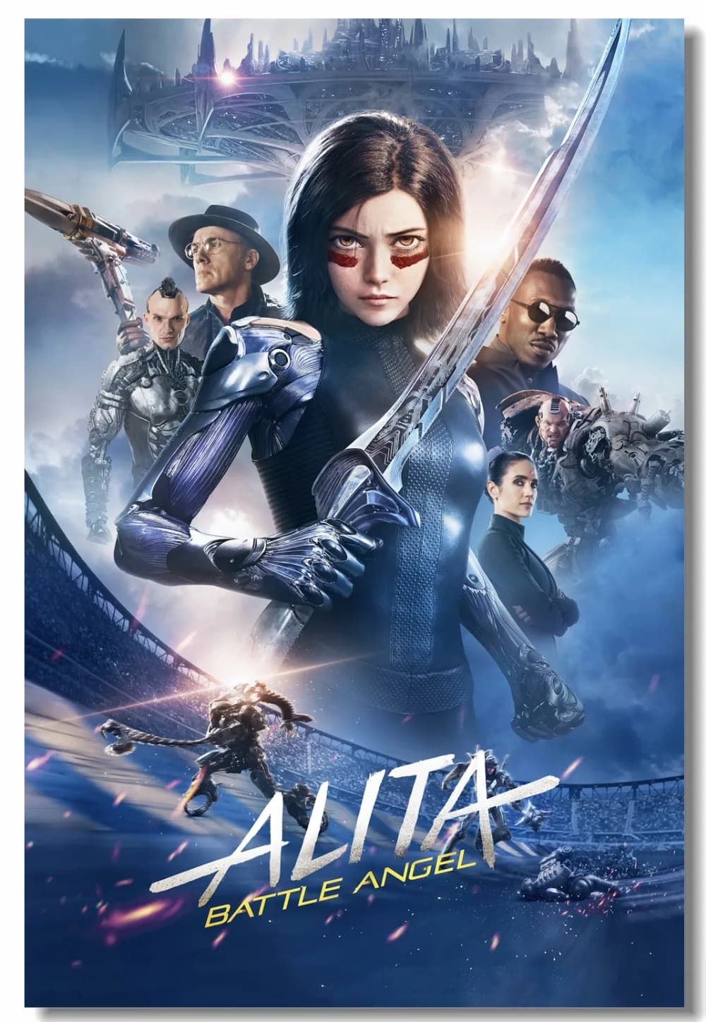Custom Canvas Alita Battle Angel Poster - James Cameron Film Wall Stickers for Kids Bedroom. Perfect Christmas Gift.