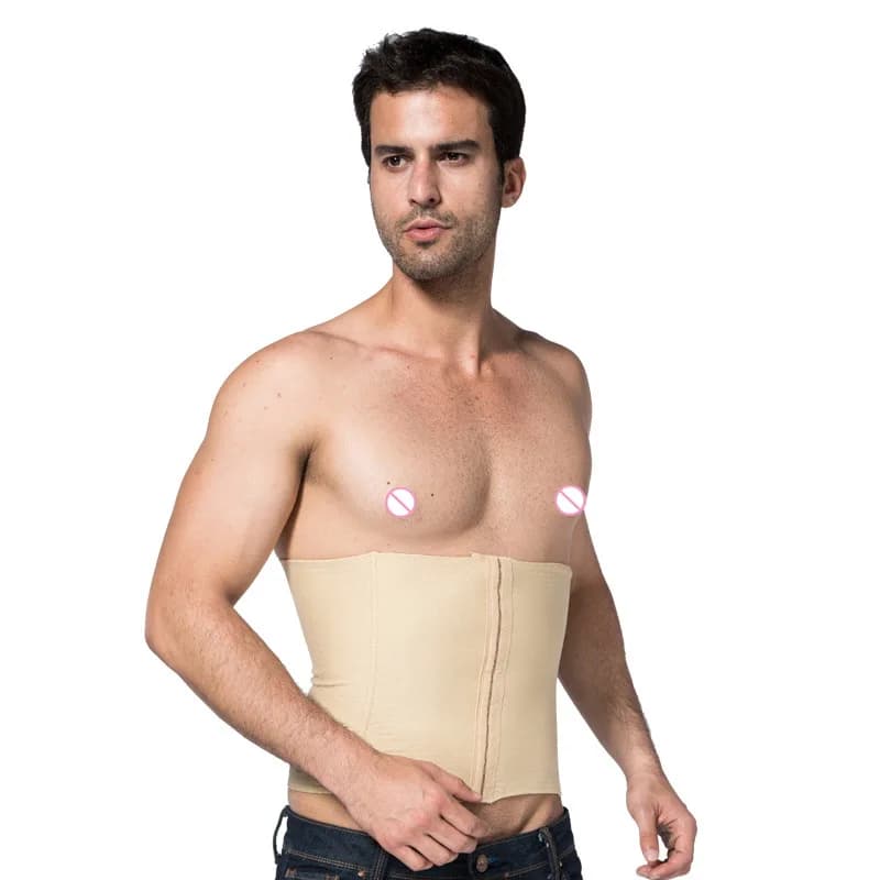 Men's Waist Cincher Shaper Girdle Belt - Slimming and Supporting Waist Control - Body Shaper Underwear for Men - Belly Corset for Waist Reduction