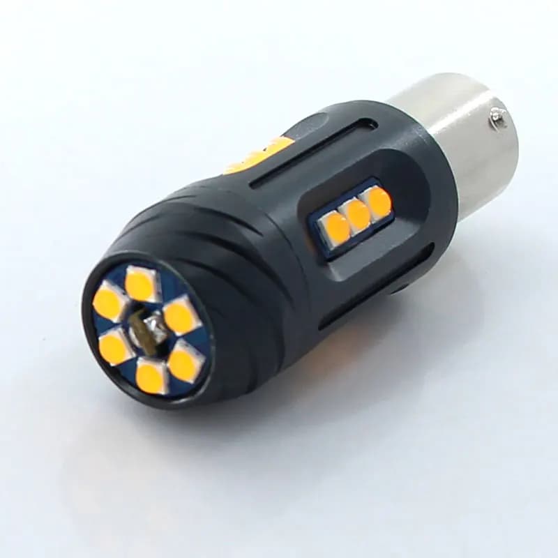 2x Canbus No Hyper Flash 1156 BAU15S PY21W BA15S P21W LED Turn Signal Light Set for AUDI A4 Q3 Q5 SQ5 A6 S6 A3 Quattro - Front and Rear