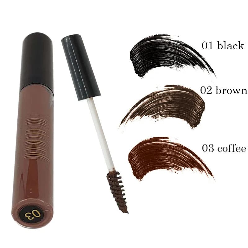 Natural Colorful Waterproof Curling Mascara for Party and Festival – Black, Brown, White – Eye Lash Extension Makeup Tool