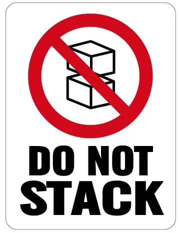 1000 Pieces 6x8cm Adhesive Sticker/Shipping Label Protectors - DO NOT STACK (Bulk Lot)