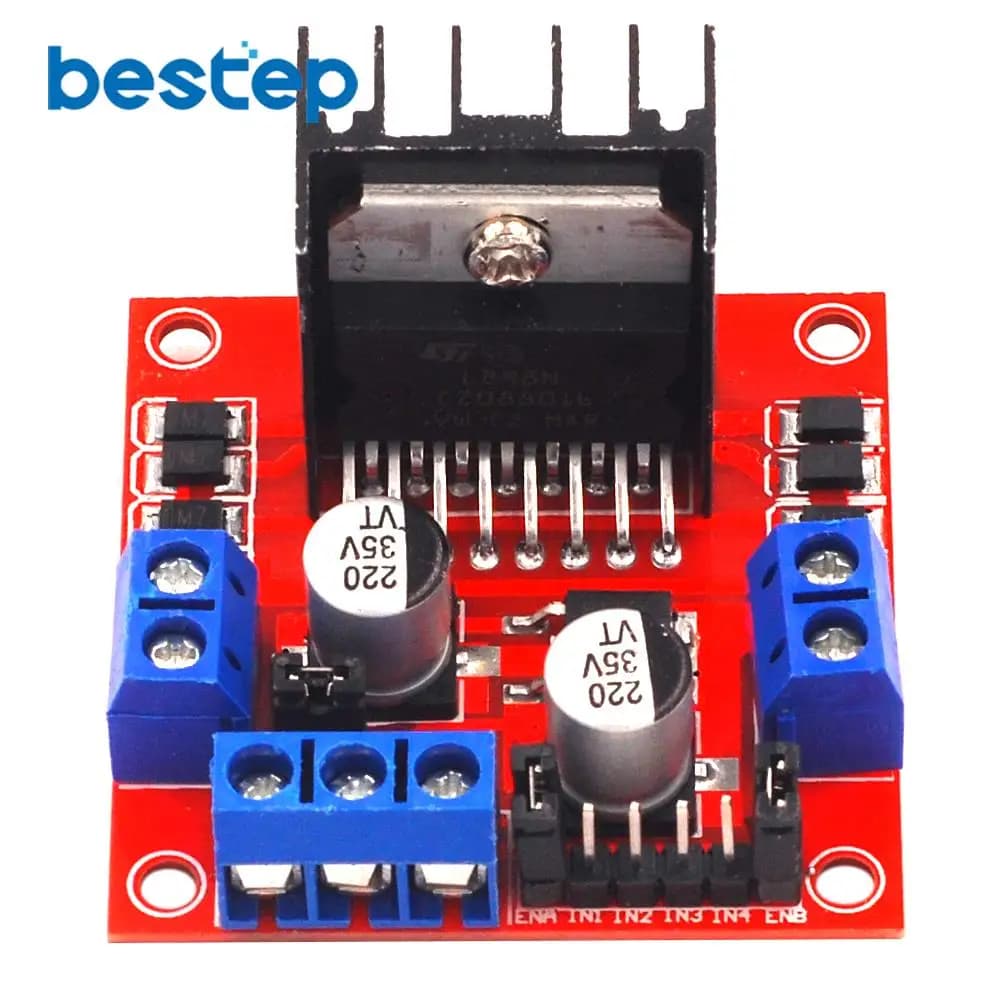 1pcs L298N Driver Board Module for High Power Peltier Stepper Motor Smart Car Robot with Breadboard
