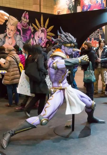 Japanese Star Platinum Jojo's Bizarre Adventure Cosplay Shoes Long Boots Custom Made for Halloween Christmas Festival