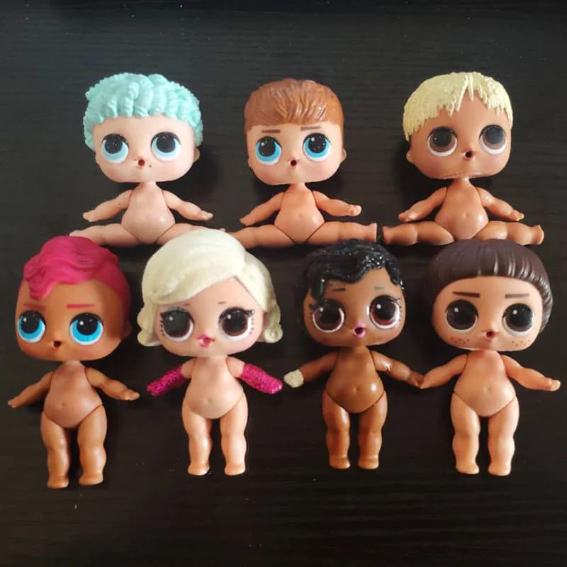 Punk Boy L.O.L. Surprise Doll - 8cm Naked LOLS Doll with Customizable Styles - Perfect Gift for Girls, Toys