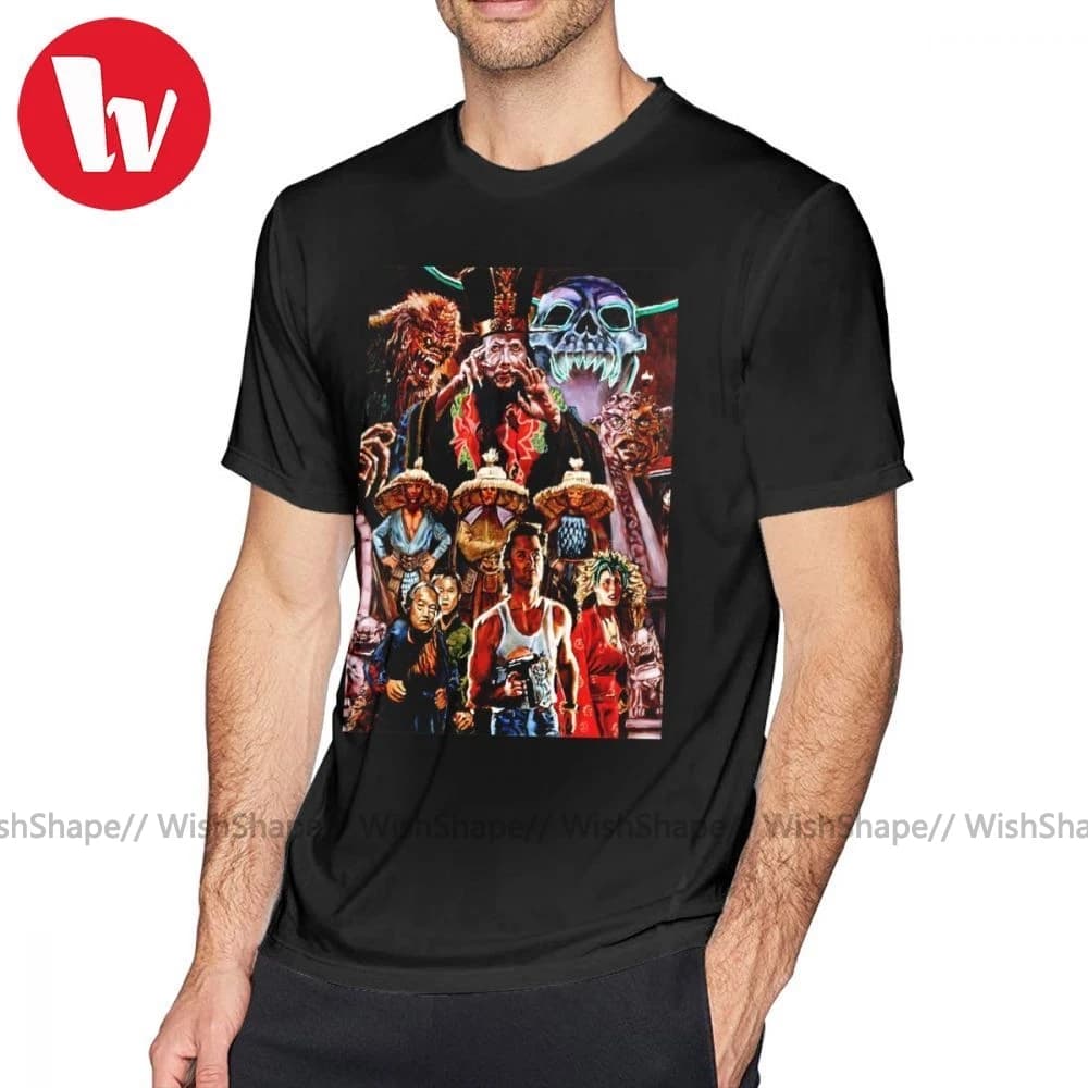 Helloween Big Trouble in Little China Men's Cotton T-Shirt 6XL Graphic Short Sleeve Tee