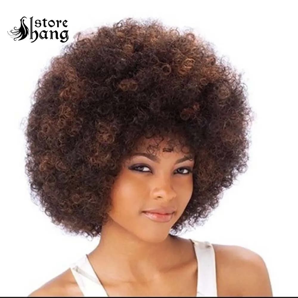 Disco Afro Hair for Hippie Theme Party - Short Curly Halloween Headwear & Costume Accessories, Inspired by 60s 70s 80s