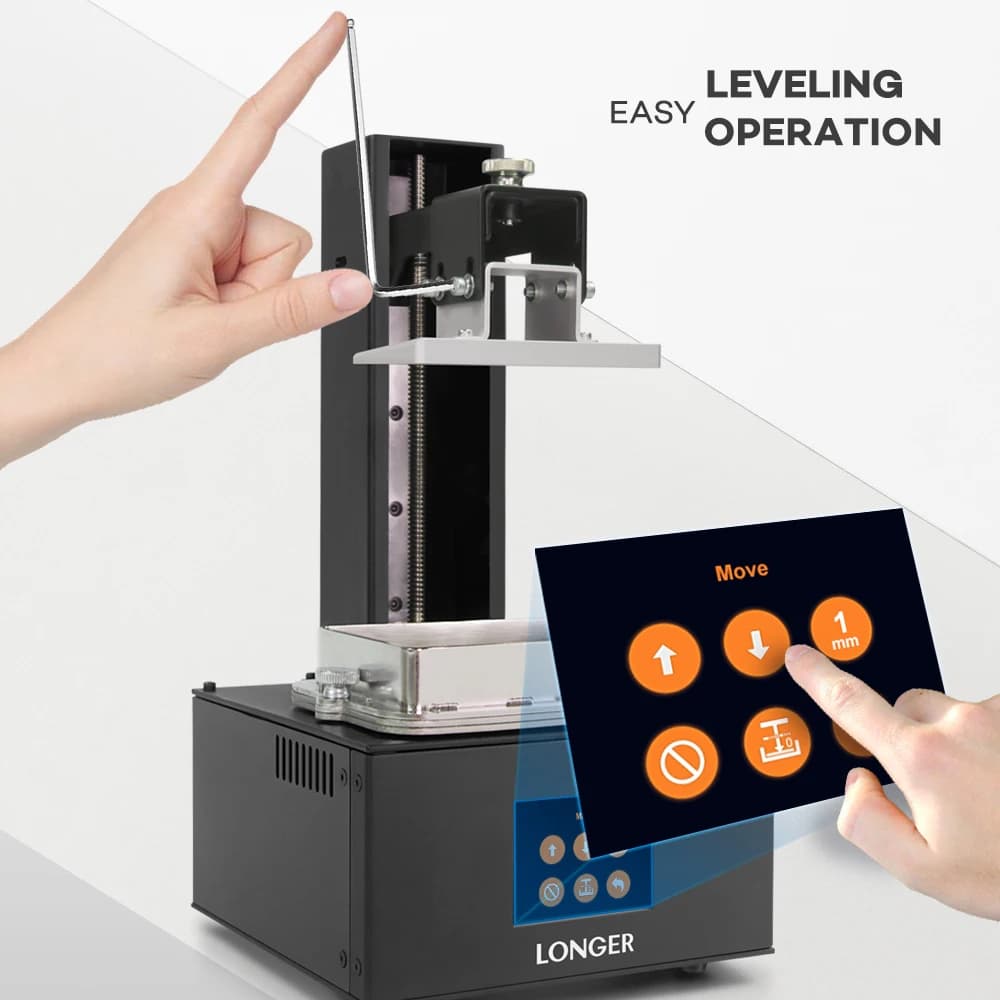 Longer Orange 10 LCD 3D Printer Affordable SLA 3D Printer Metal Body Improved Z-Axis Smart Support UV Resin Printer