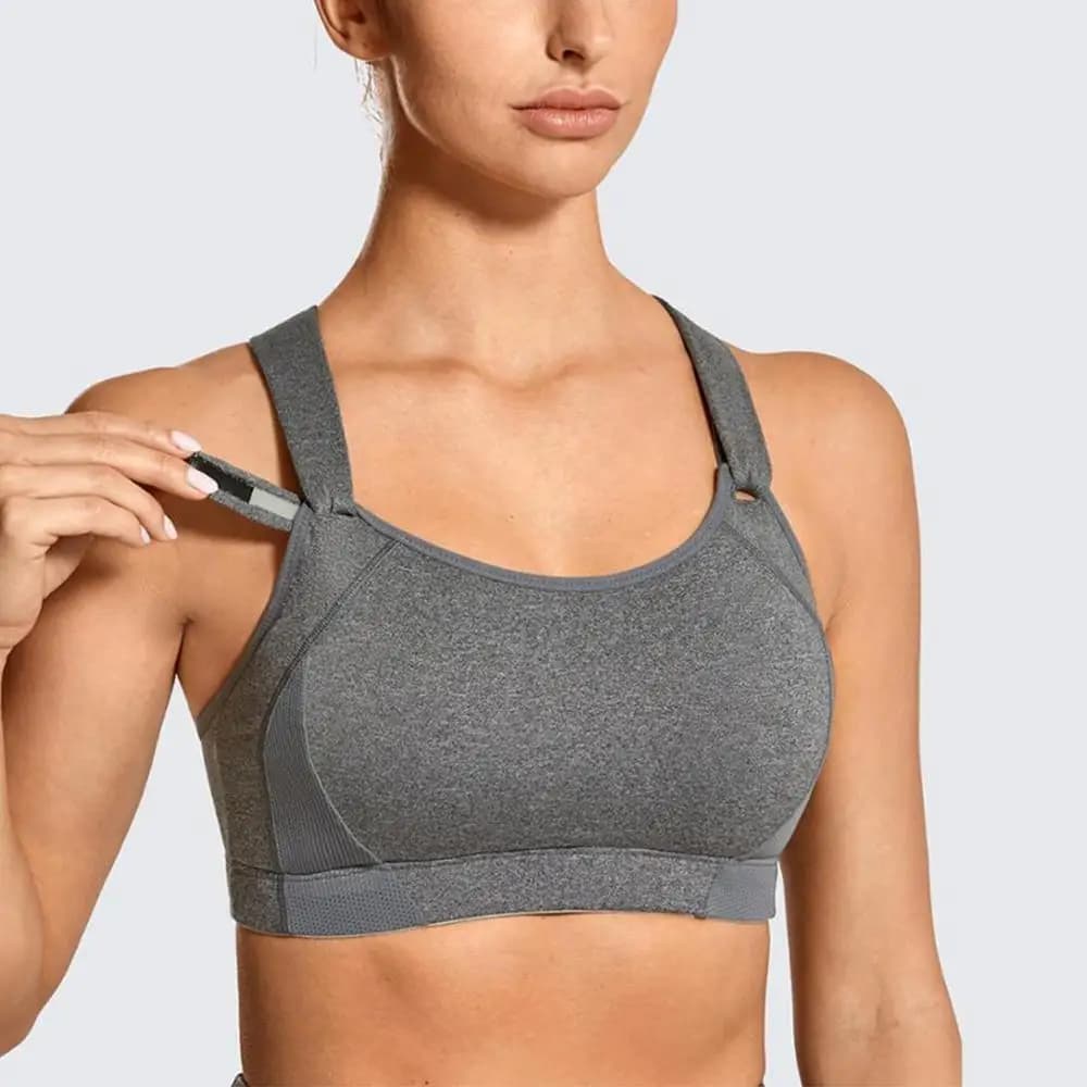 Women's High Impact Full Coverage Wire-Free Sports Bra with Light Padding